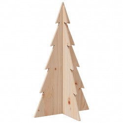 Drewniana choinka do udekorowania, 80 cm, lite drewno sosnowe