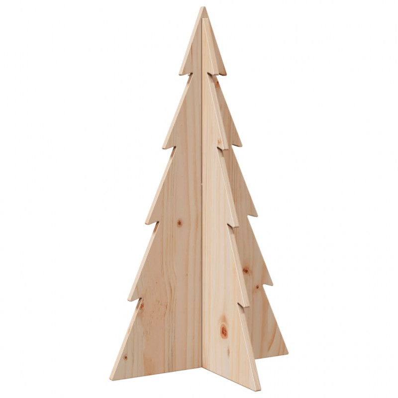 Drewniana choinka do udekorowania, 80 cm, lite drewno sosnowe