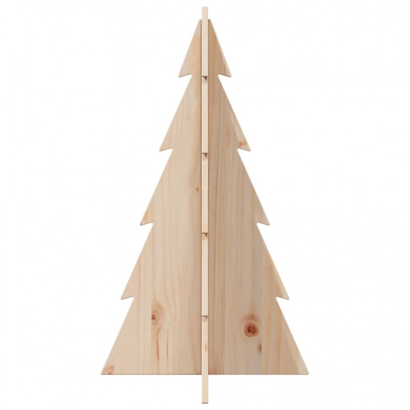 Drewniana choinka do udekorowania, 80 cm, lite drewno sosnowe