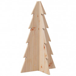 Drewniana choinka do udekorowania, 69,5 cm, lite drewno sosnowe