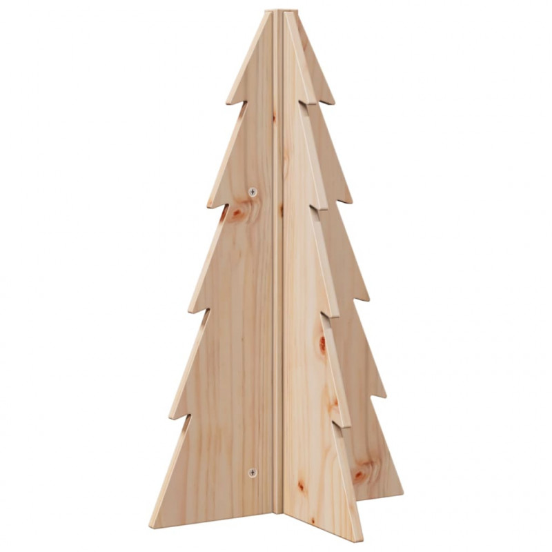 Drewniana choinka do udekorowania, 69,5 cm, lite drewno sosnowe