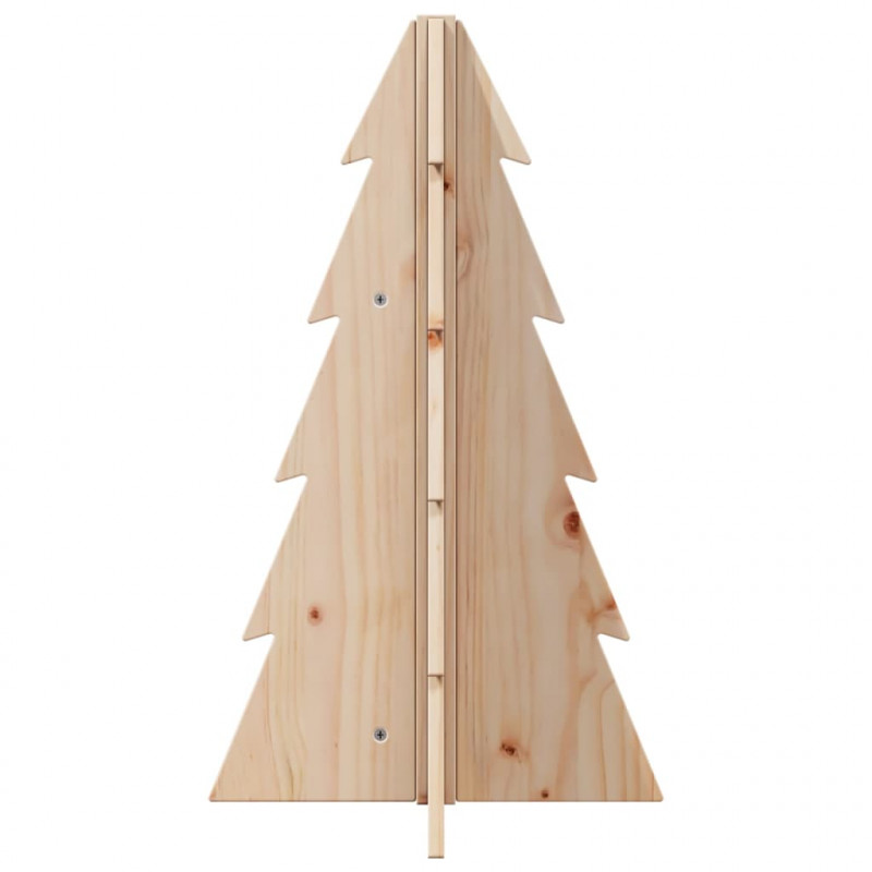 Drewniana choinka do udekorowania, 69,5 cm, lite drewno sosnowe