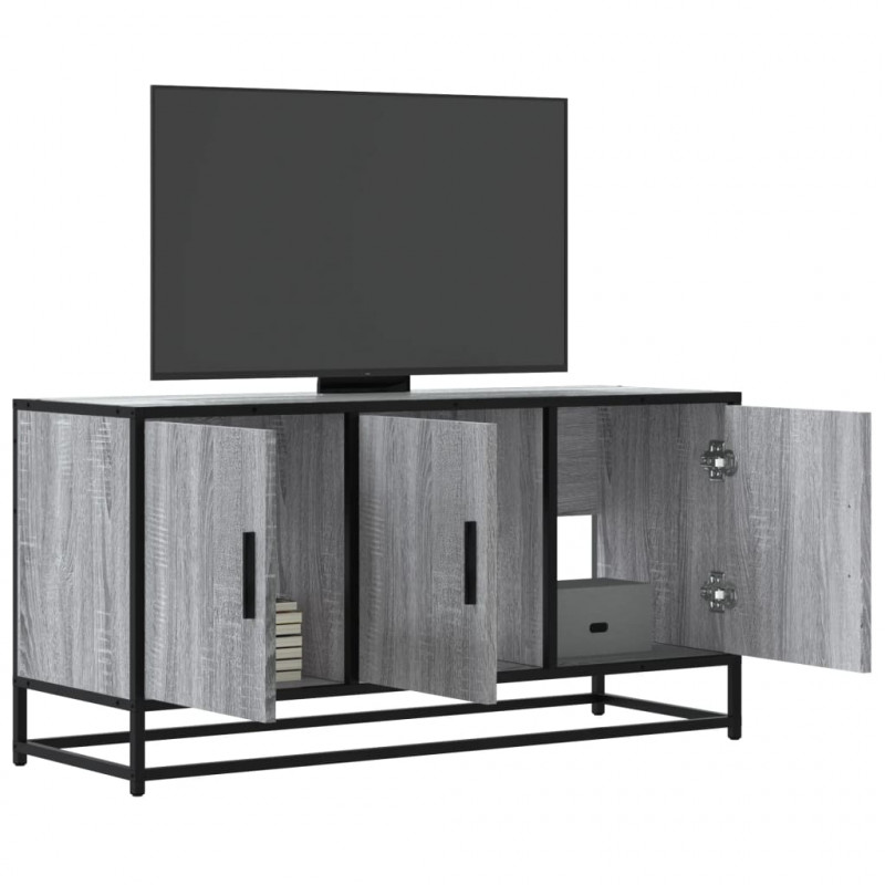 Szafka pod telewizor, szary dąb sonoma, 100x35x50 cm