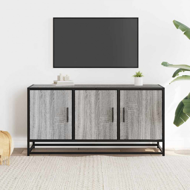 Szafka pod telewizor, szary dąb sonoma, 100x35x50 cm