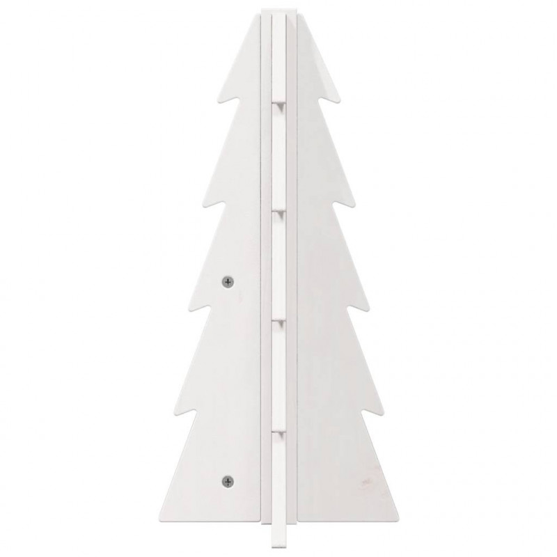 Drewniana choinka do udekorowania, biała, 49 cm, sosnowa