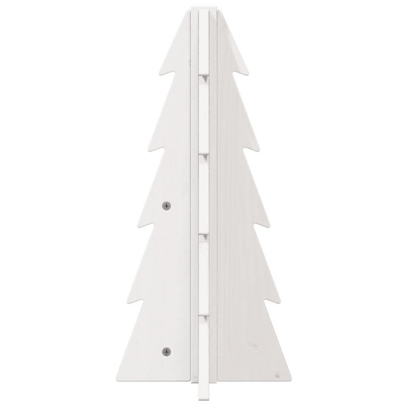 Drewniana choinka do udekorowania, biała, 49 cm, sosnowa