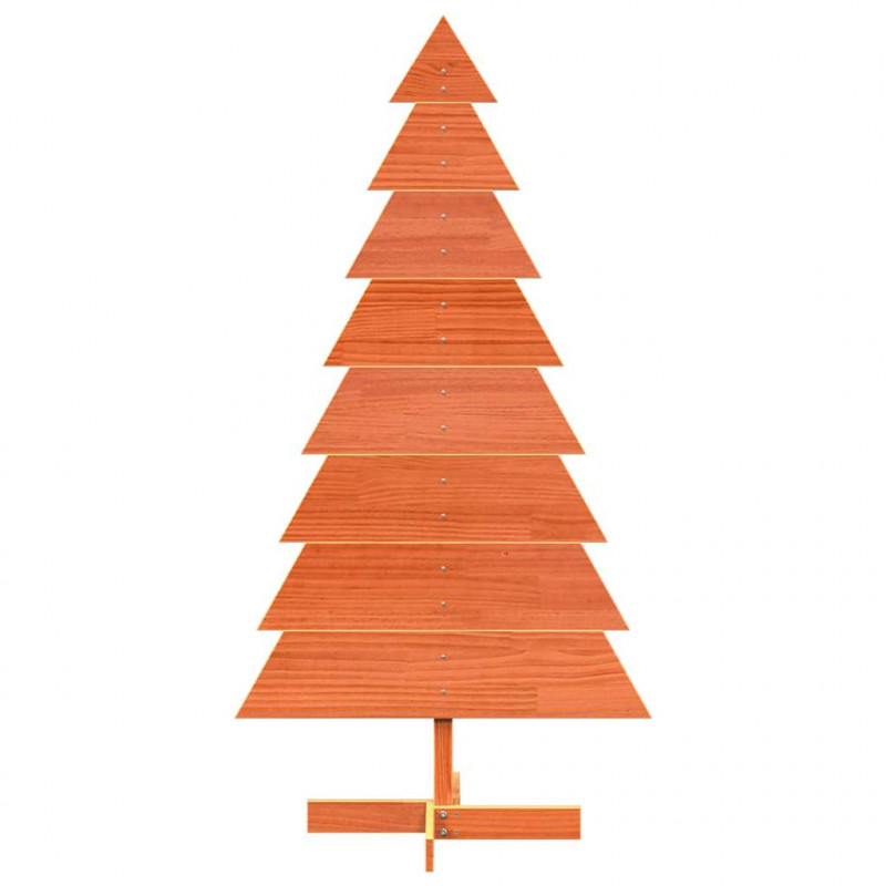 Drewniana choinka do udekorowania, woskowy brąz, 150 cm, sosna