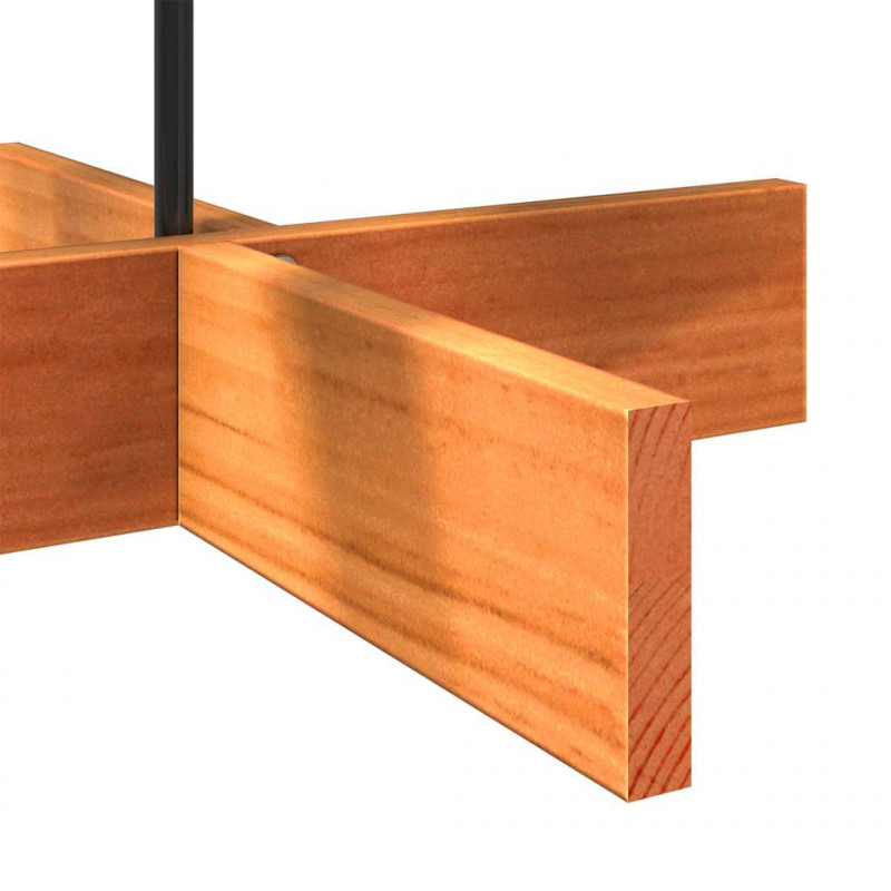 Drewniana choinka do udekorowania, woskowy brąz, 100 cm, sosna
