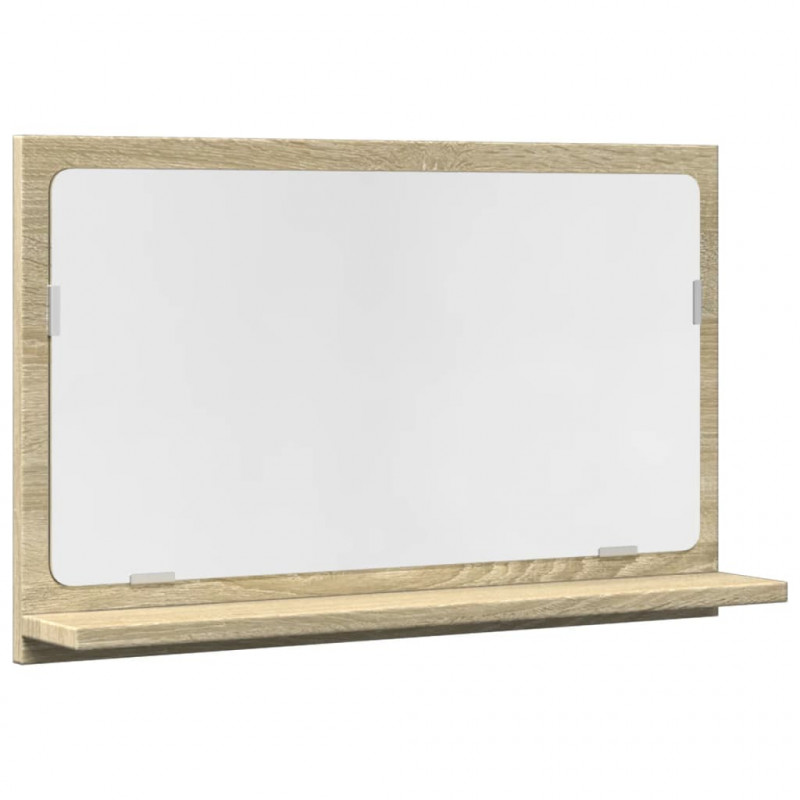 Szafka łazienkowa z lustrem, dąb sonoma, 60x11x37 cm