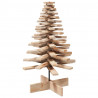 Drewniana choinka do udekorowania, 100 cm, lite drewno sosnowe