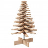 Drewniana choinka do udekorowania, 100 cm, lite drewno sosnowe
