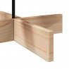 Drewniana choinka do udekorowania, 100 cm, lite drewno sosnowe
