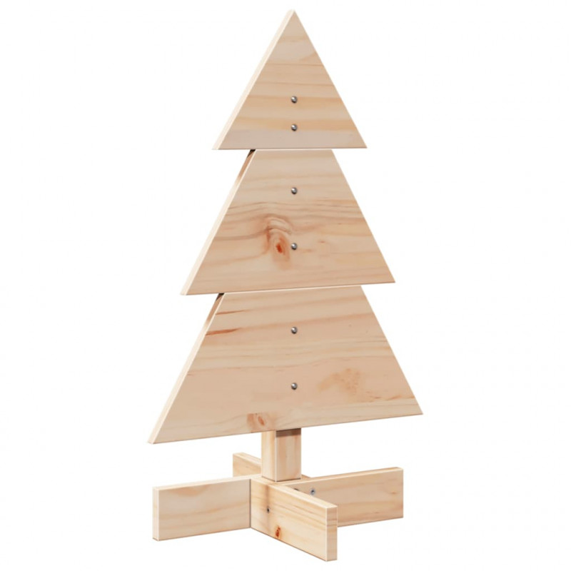 Drewniana choinka do udekorowania, 60 cm, lite drewno sosnowe