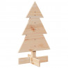 Drewniana choinka do udekorowania, 60 cm, lite drewno sosnowe