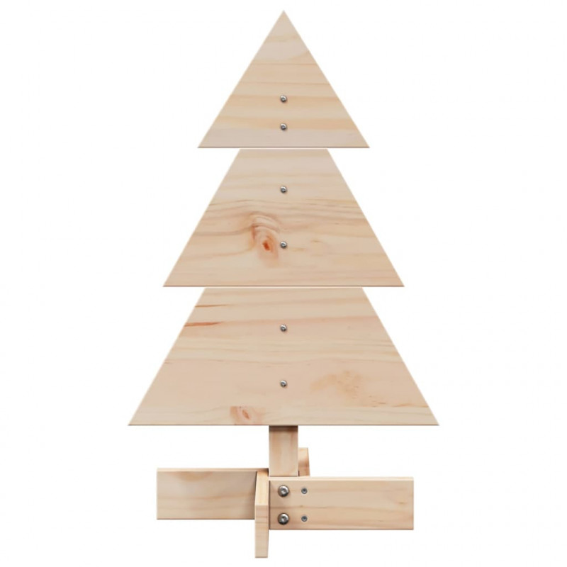 Drewniana choinka do udekorowania, 60 cm, lite drewno sosnowe