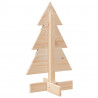 Drewniana choinka do udekorowania, 60 cm, lite drewno sosnowe