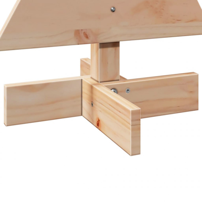 Drewniana choinka do udekorowania, 60 cm, lite drewno sosnowe