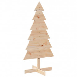 Drewniana choinka do udekorowania, 120 cm, lite drewno sosnowe