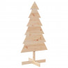 Drewniana choinka do udekorowania, 120 cm, lite drewno sosnowe