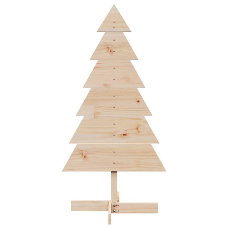 Drewniana choinka do udekorowania, 120 cm, lite drewno sosnowe