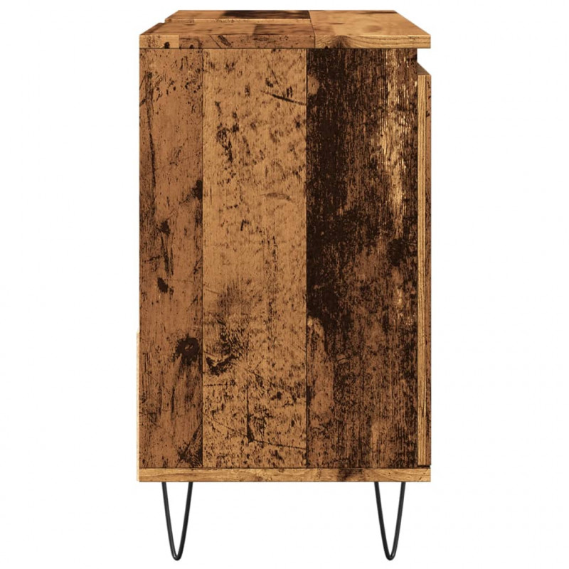 Szafka pod umywalkę, stare drewno, 65x33x60 cm