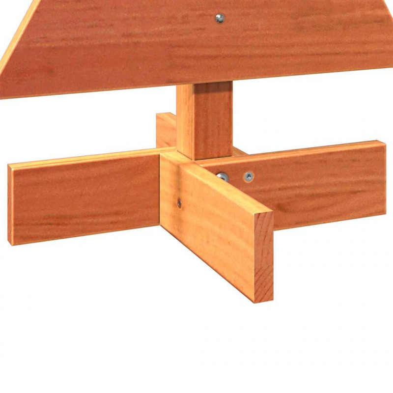 Drewniana choinka do udekorowania, woskowy brąz, 60 cm, sosnowa