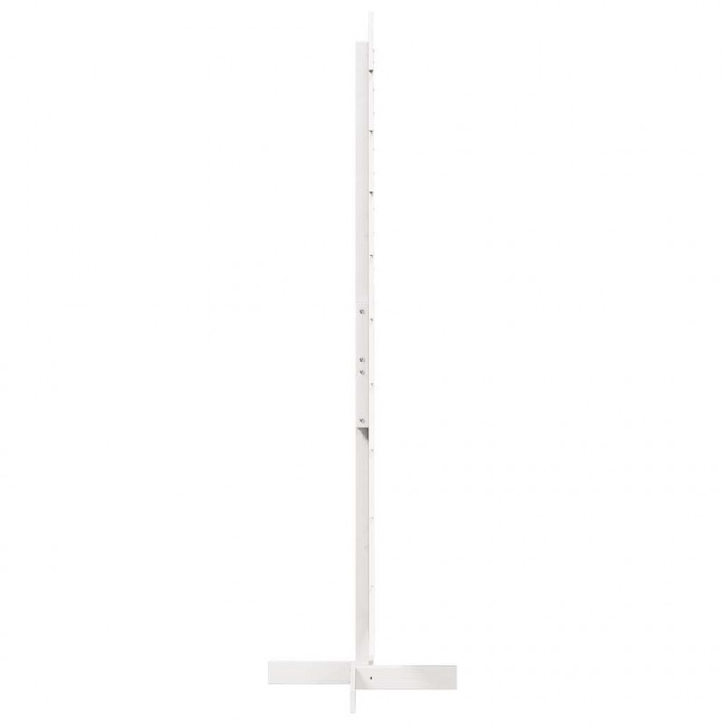 Drewniana choinka do udekorowania, biała, 180 cm, sosnowa