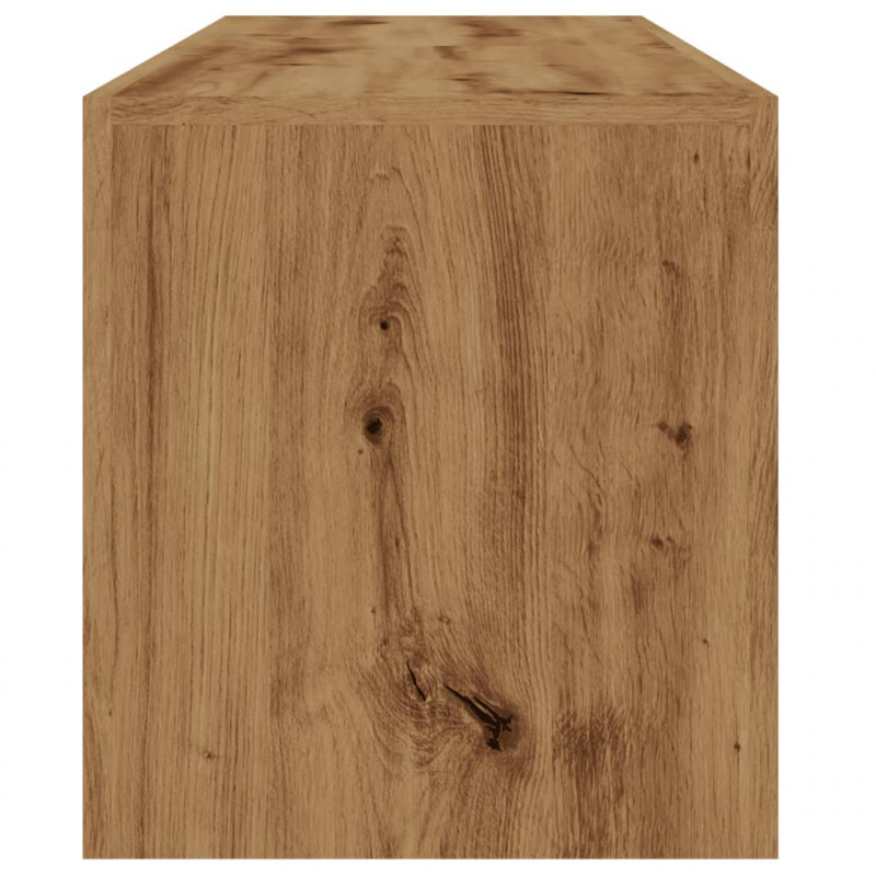Szafka pod TV z oświetleniem LED, dąb artisan, 140x36,5x40 cm
