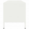 Szafka RTV, biała, 135x39x43,5 cm, stal walcowana na zimno