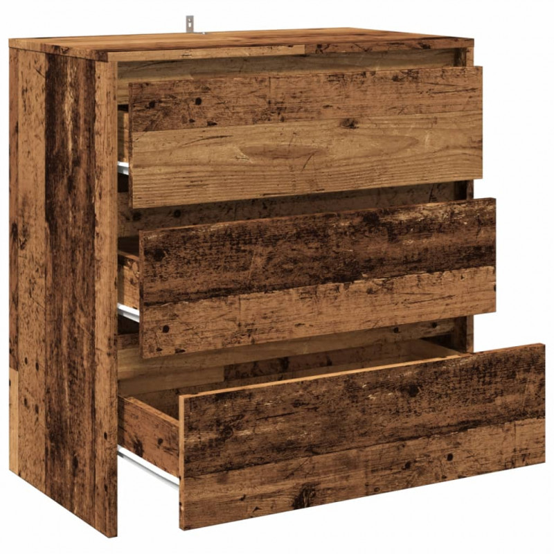 Szafka, stare drewno, 70x41x75 cm, materiał drewnopochodny