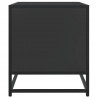 Szafka pod TV, czarna, 61x40x46 cm, materiał drewnopochodny