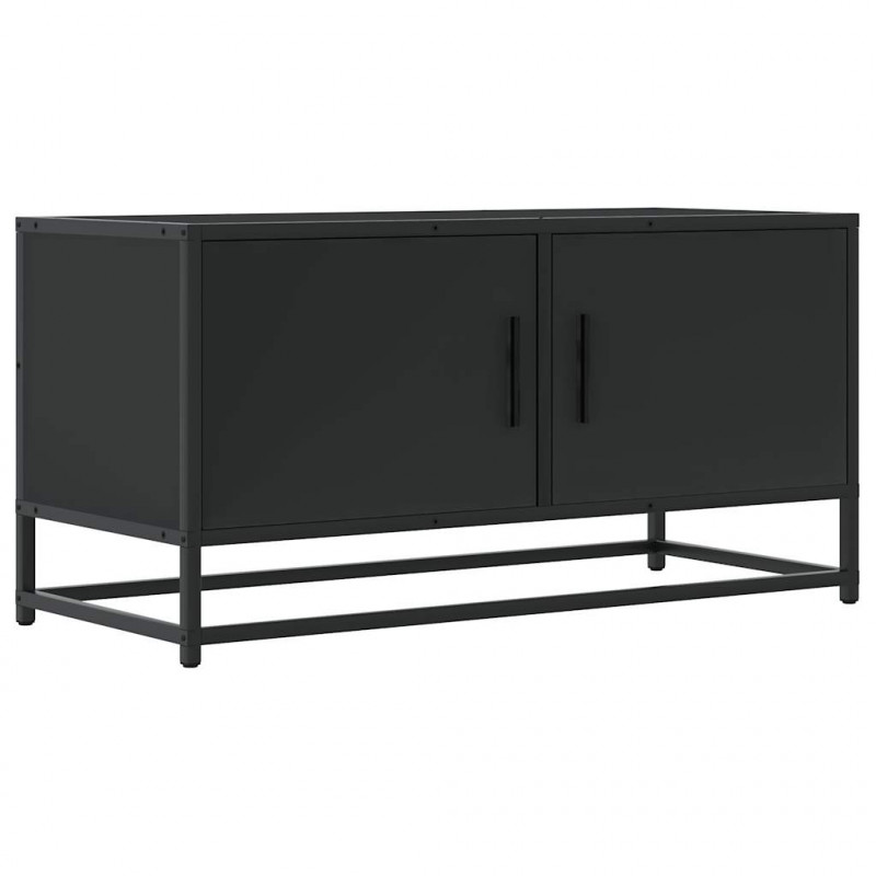 Szafka pod telewizor, czarna, 80x34,5x40 cm