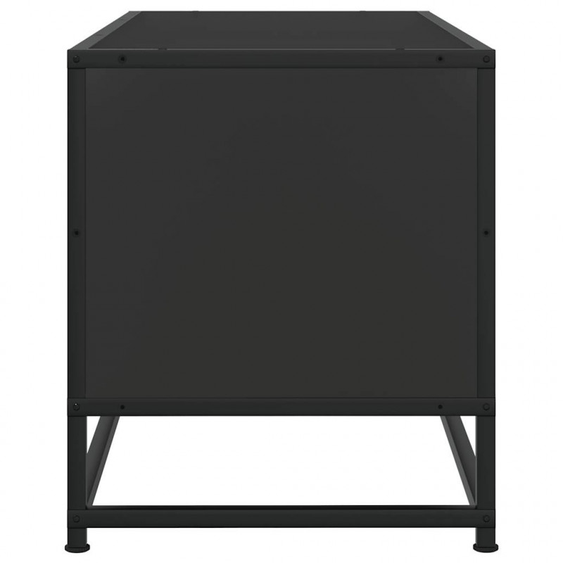 Szafka pod telewizor, czarna, 80x34,5x40 cm