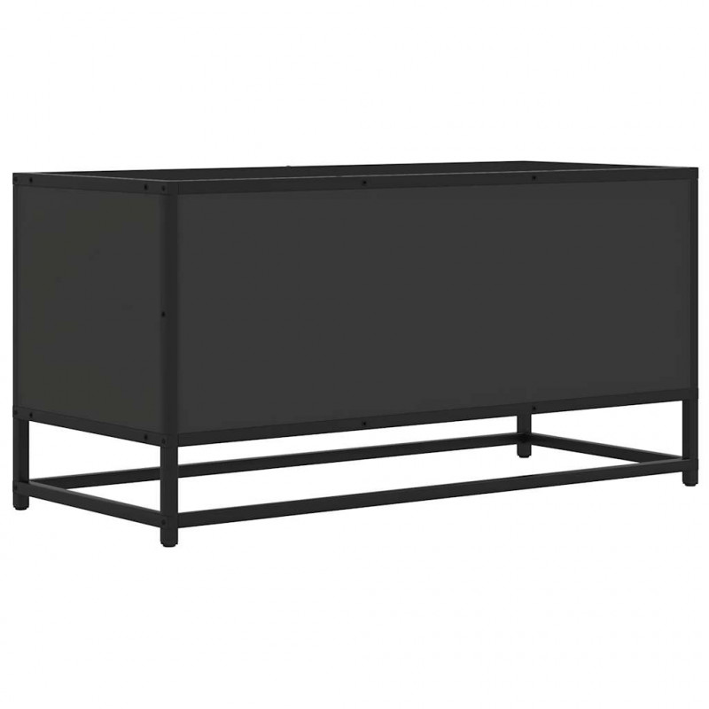 Szafka pod telewizor, czarna, 80x34,5x40 cm