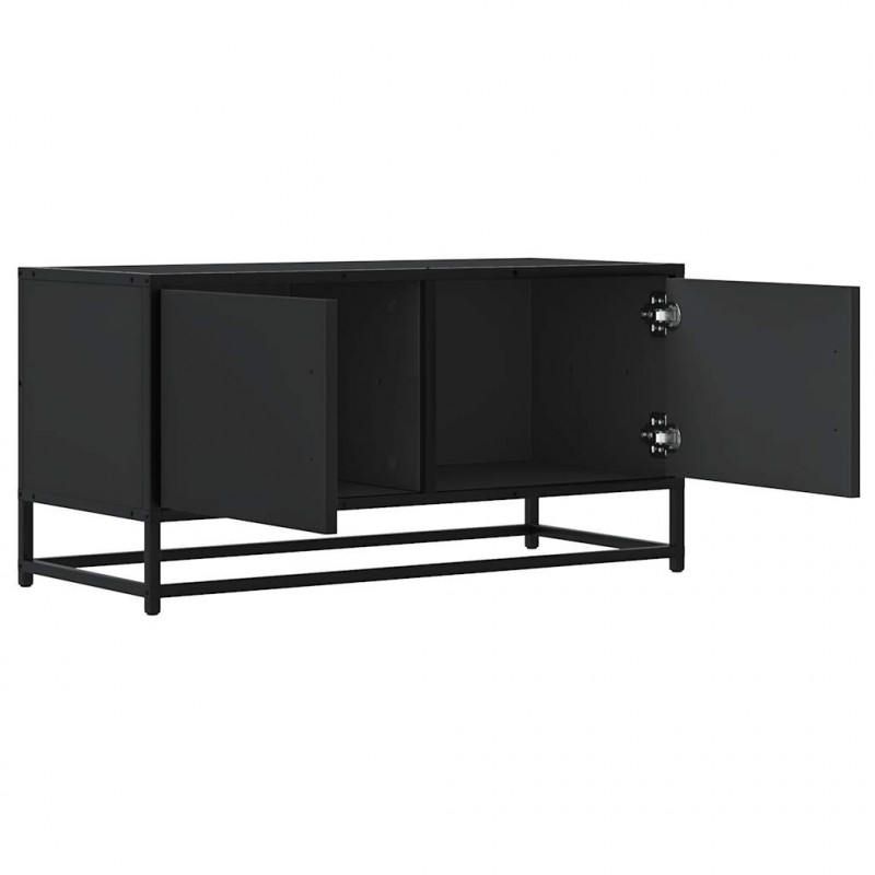 Szafka pod telewizor, czarna, 80x34,5x40 cm