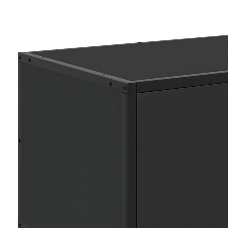 Szafka pod telewizor, czarna, 80x34,5x40 cm