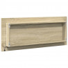 Lustro łazienkowe z LED, dąb sonoma, 100x8,5x37 cm