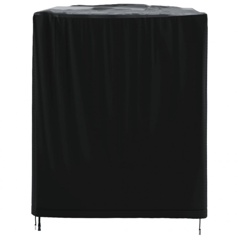 Pokrowce na meble ogrodowe, 2 szt., czarne 180x70x90 cm