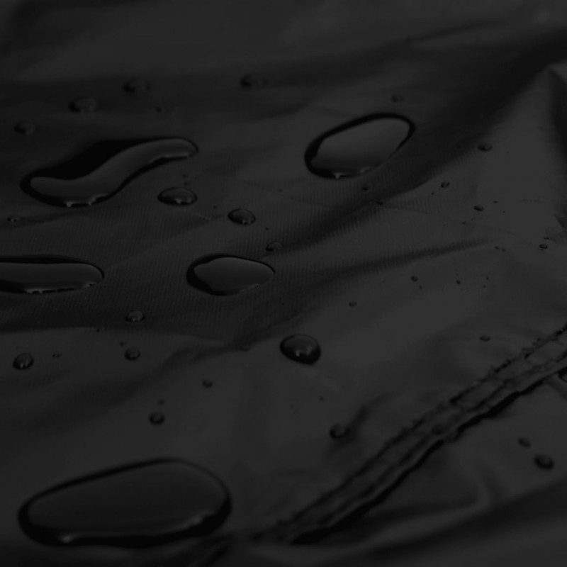 Pokrowce na meble ogrodowe, 2 szt., czarne 200x160x70 cm