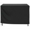Pokrowce na meble ogrodowe, 2 szt., czarne 135x135x90 cm
