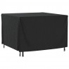 Pokrowce na meble ogrodowe, 2 szt., czarne 135x135x90 cm