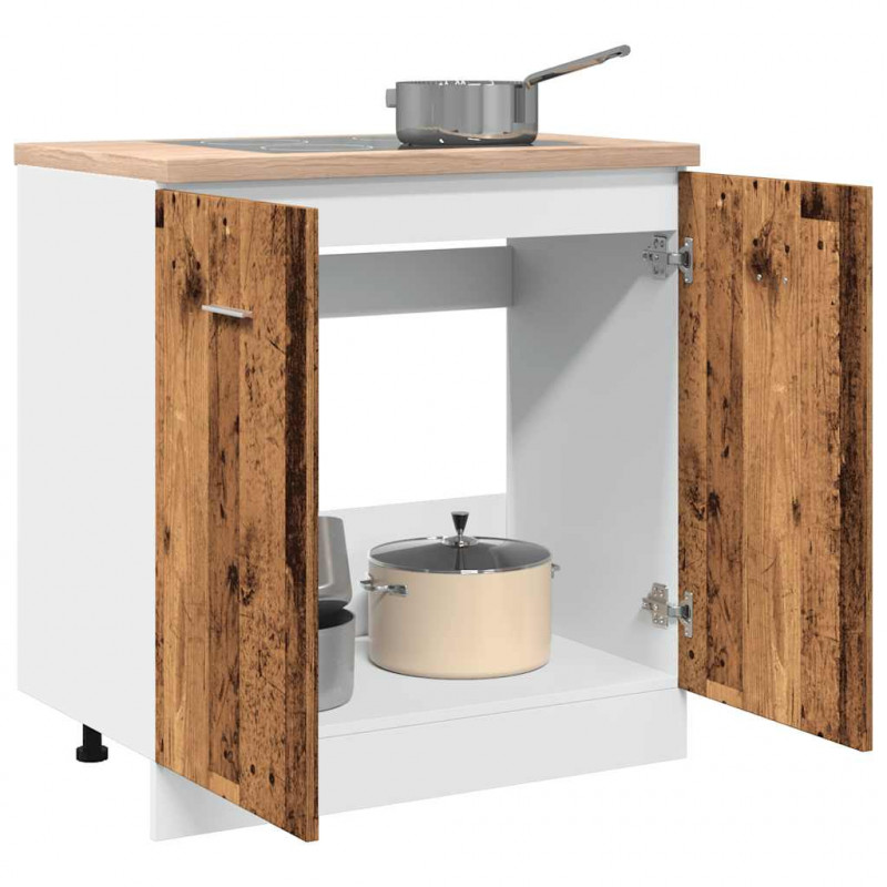 Szafka pod zlew, stare drewno, 80x46x81,5 cm