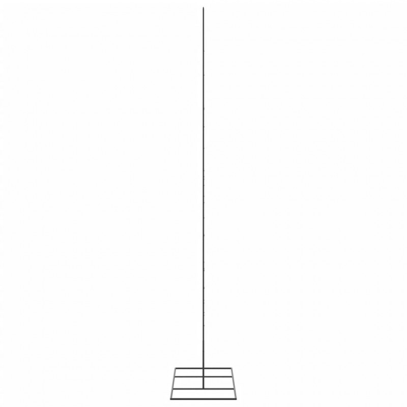 Metalowa choinka świąteczna, do dekoracji, czarna, 210 cm