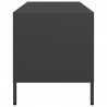 Szafka RTV, czarna, 68x39x43,5 cm, stal walcowana na zimno