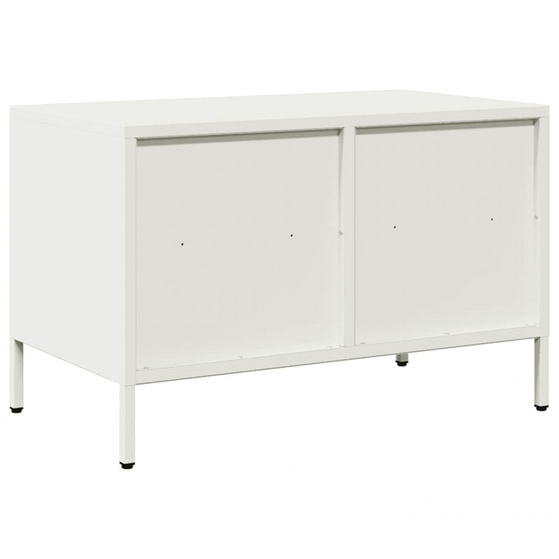 Szafka RTV, biała, 68x39x43,5 cm, stal walcowana na zimno