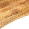 Blat biurka, z wycięciem, 110x50x2,5 cm, surowe drewno mango