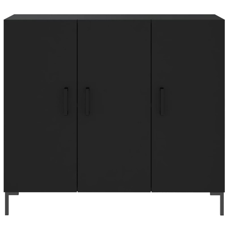 Szafka, czarna, 90x34x80 cm, materiał drewnopochodny