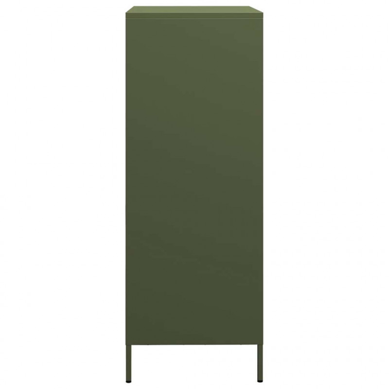 Szafka, oliwkowa, 68x39x101,5 cm, stal