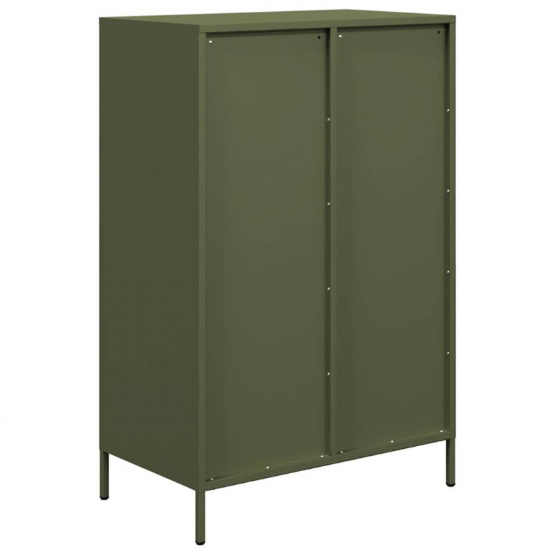 Szafka, oliwkowa, 68x39x101,5 cm, stal