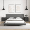 Szafki nocne, 2 szt., czarne, 35x39x43,5 cm, stal